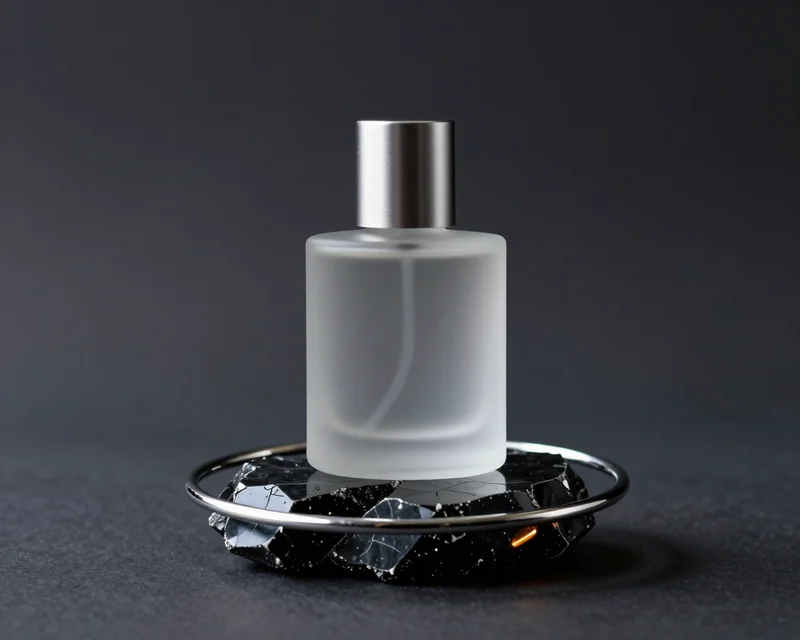 Minimal perfume product shot prepared for AI video animation